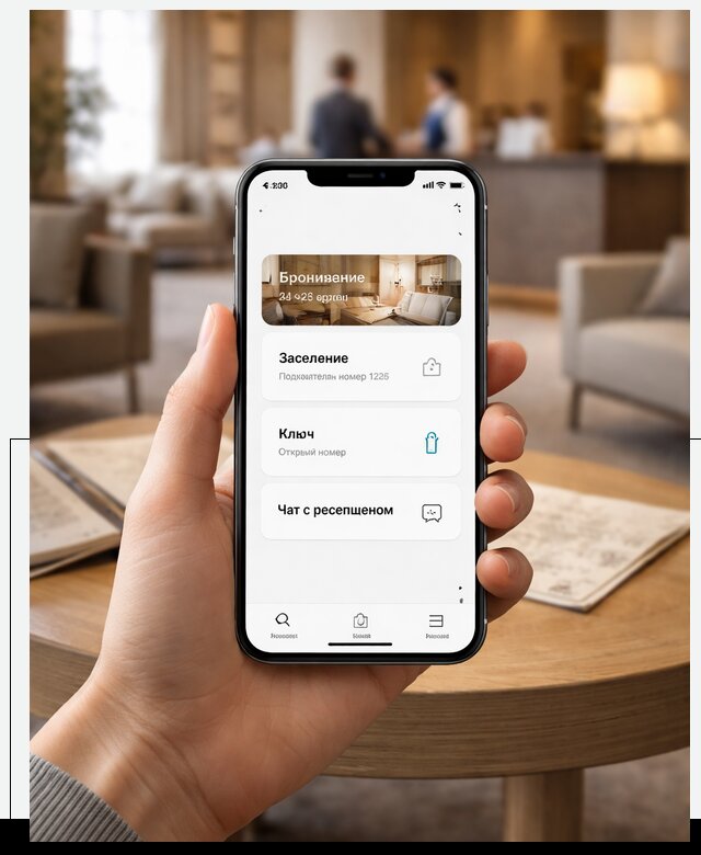Мобильное приложение для гостей отеля в Вязниках, управление сервисом